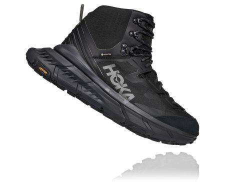 Hoka One One Tennine Hike Gore-tex Moški Pohodniški Čevlji Črna / Temno Siva SI-027168N